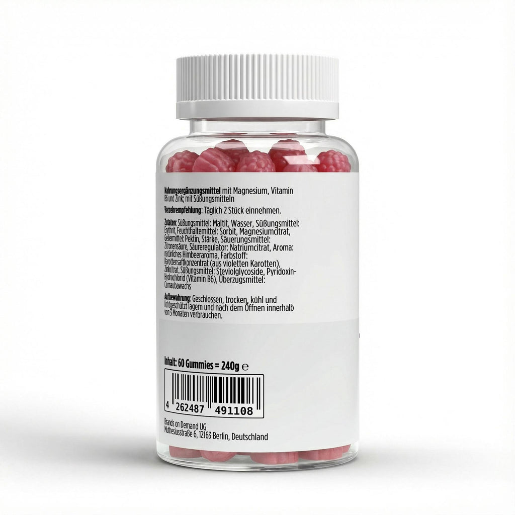 Magnesium + Zink + B6 Gummies — 60 stk.