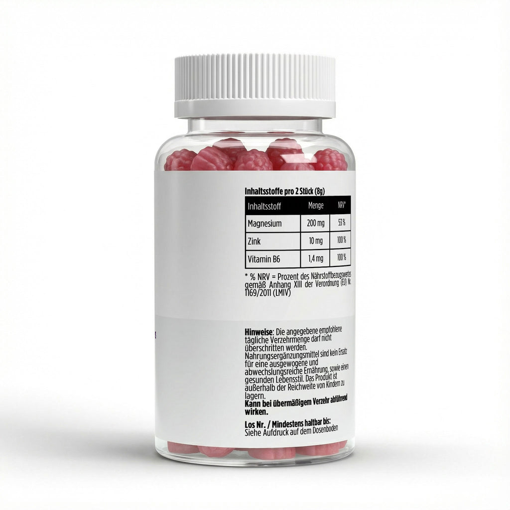 Magnesium + Zink + B6 Gummies — 60 stk.