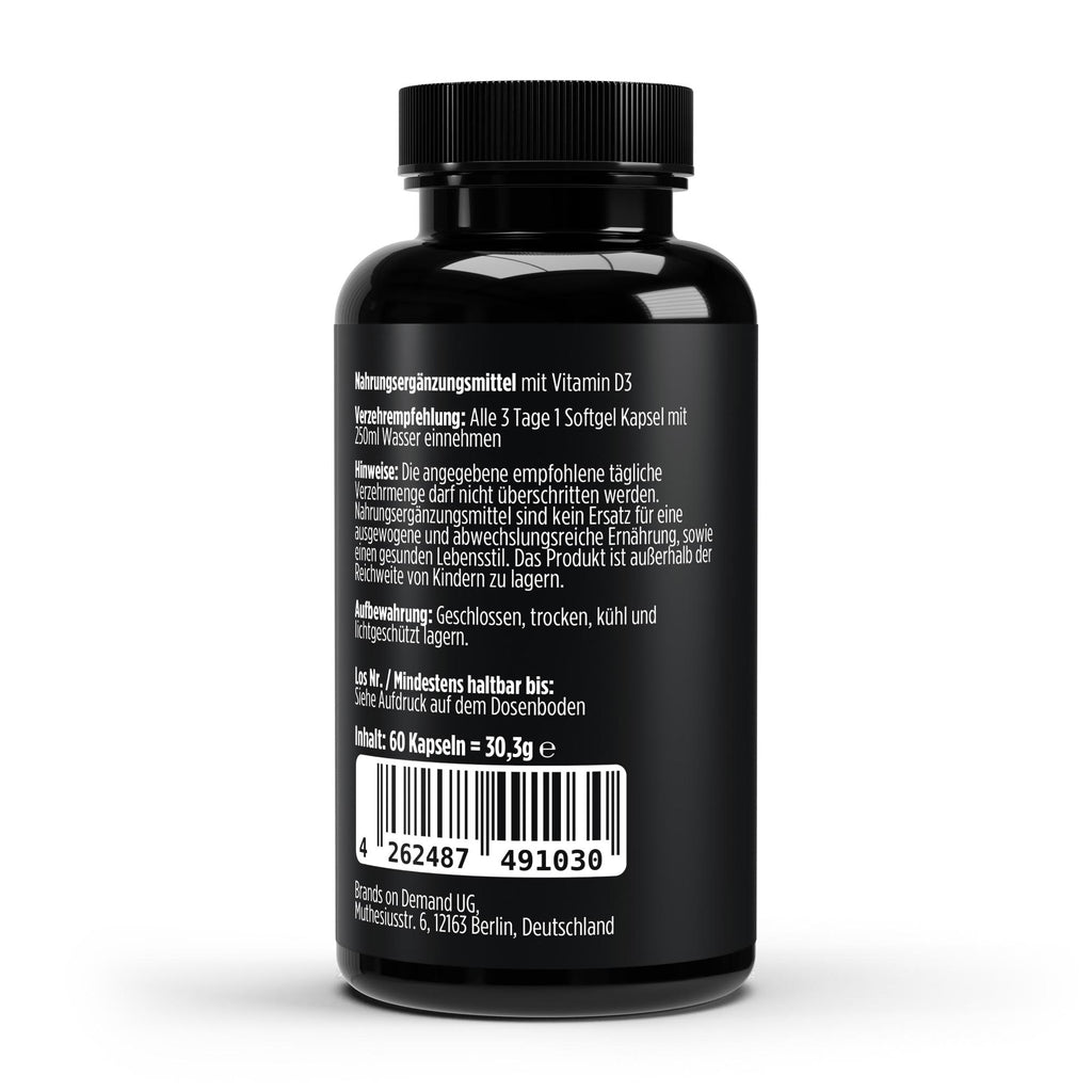 Vitamin D3 3.000 IE — 60 veganske softgels