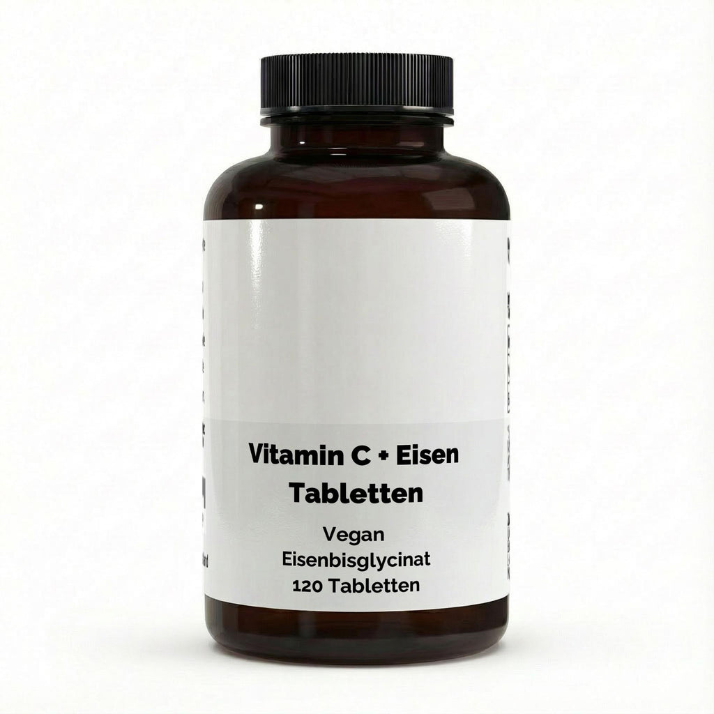 Jern + Vitamin C — 120 veganske tabletter